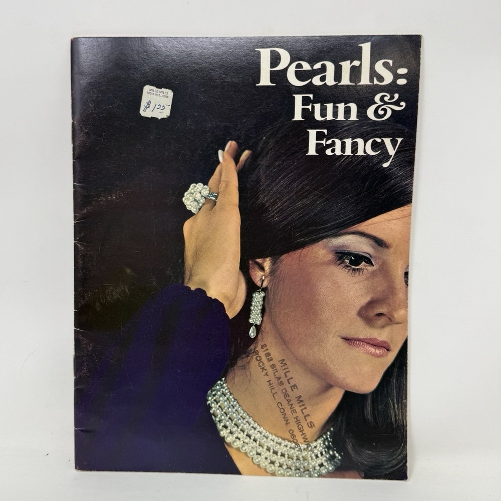 1971 - Pearls: Fun & Fancy Booklet For Jewelry Making Crochet and Beads